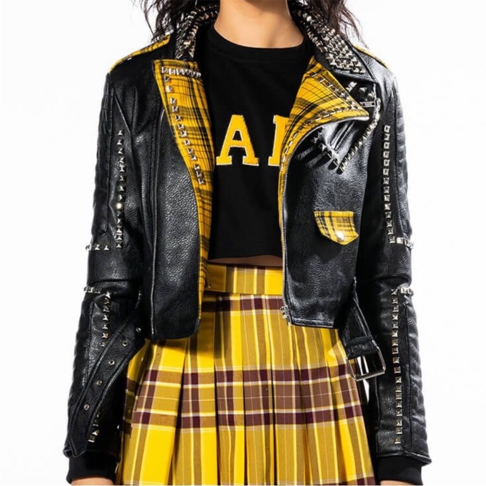 Faux leather jacket